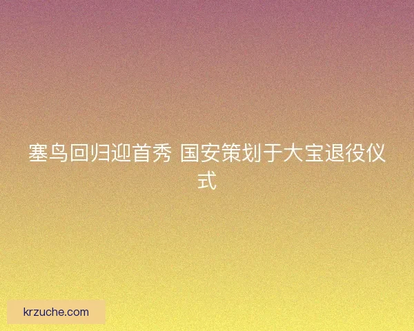 塞鸟回归迎首秀 国安策划于大宝退役仪式